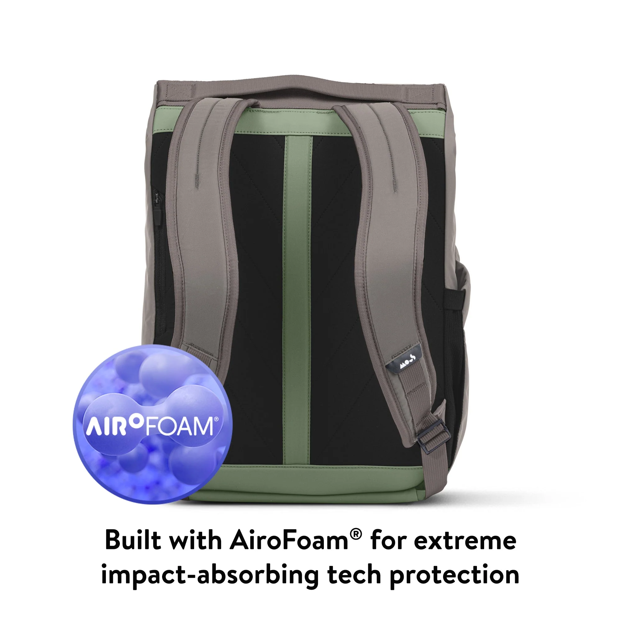 Flap Backpack with AiroFoam® - Sage - Image 3