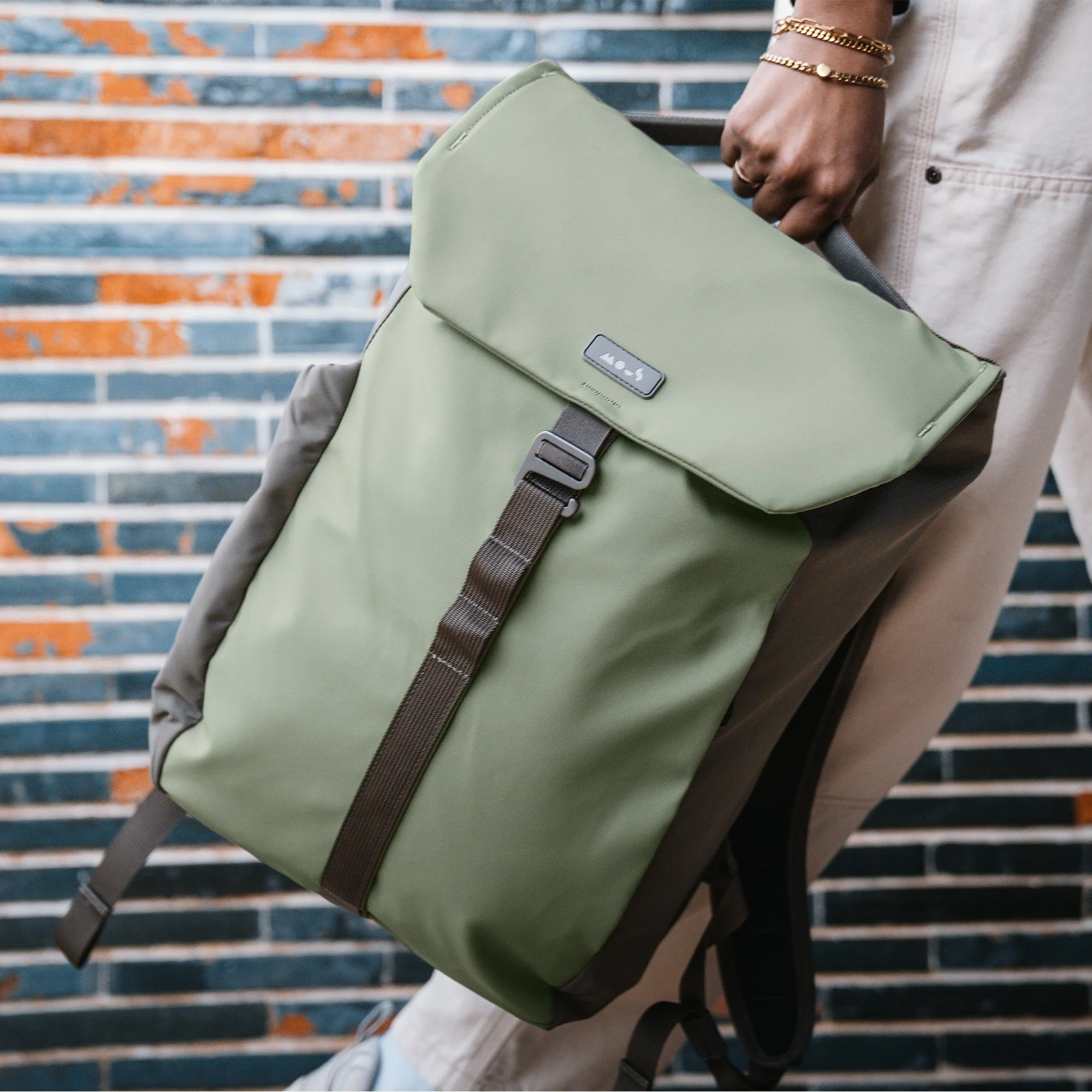 Flap Backpack with AiroFoam® - Sage - Image 5