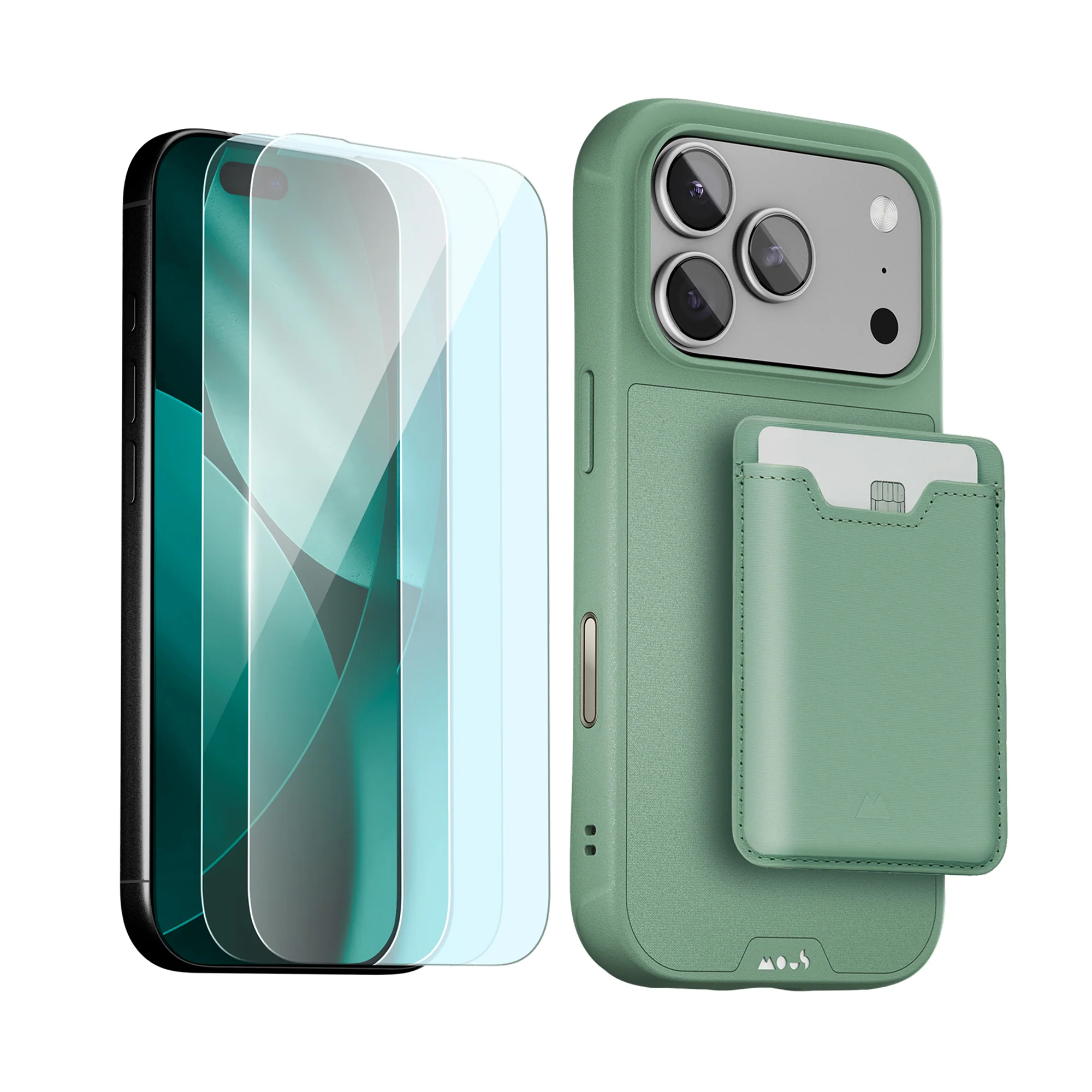 Sage Protective Case, Screen Protector and Card Wallet - Apple Starter Kit - Image 4