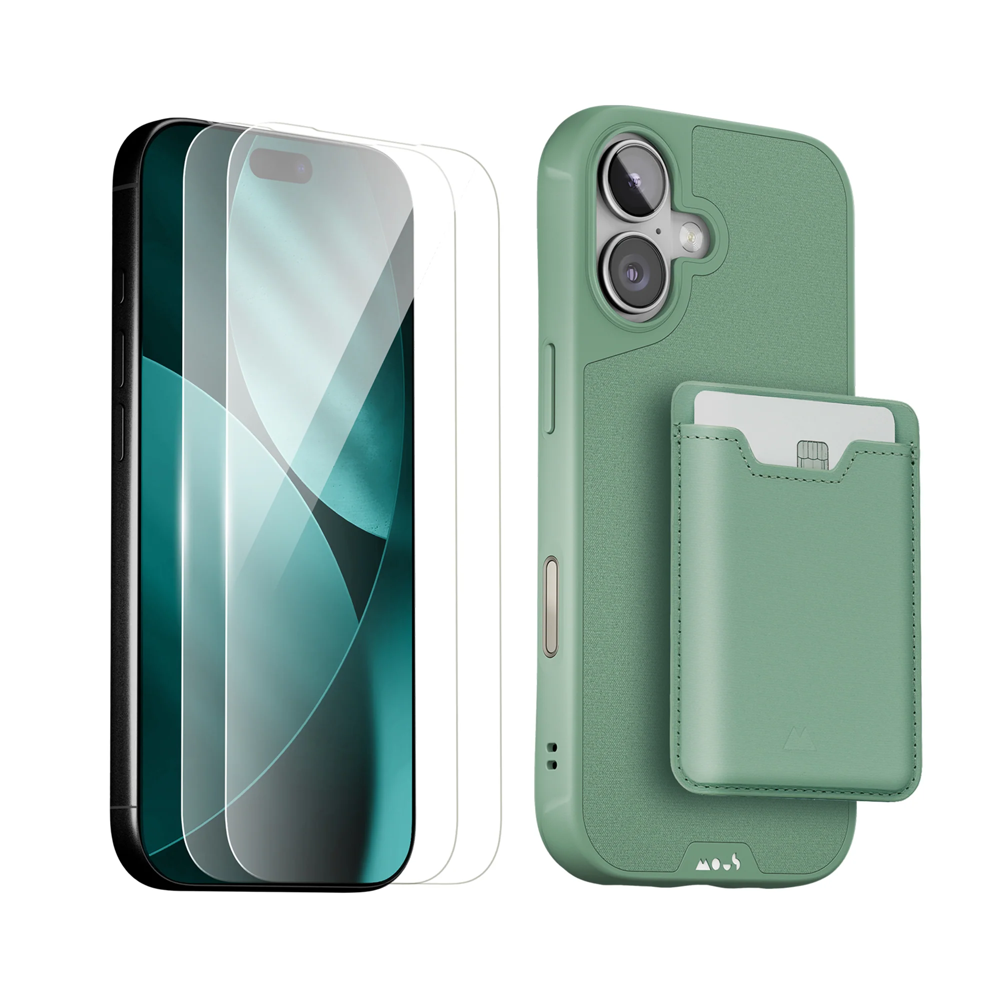 Sage Protective Case, Screen Protector and Card Wallet - Apple Starter Kit - Image 5