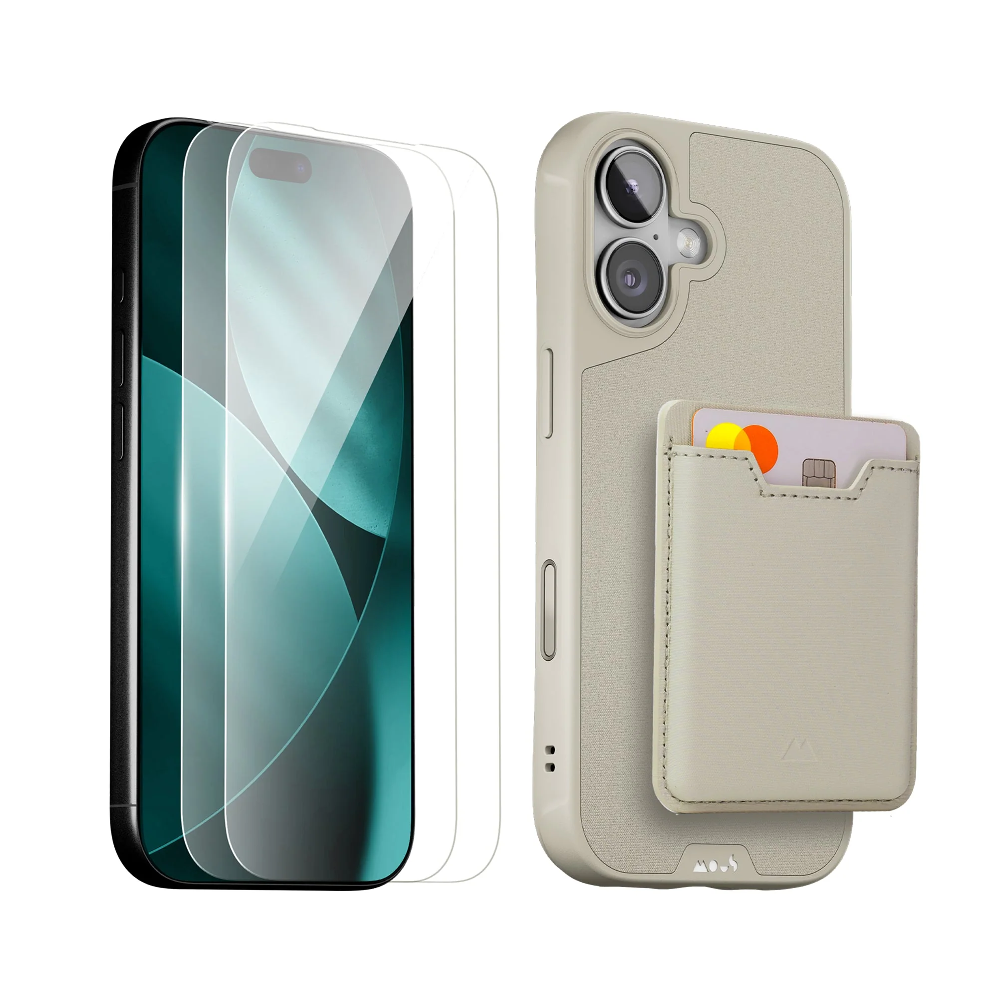 Stone Protective Case, Screen Protector and Card Wallet - Apple Starter Kit - Image 3