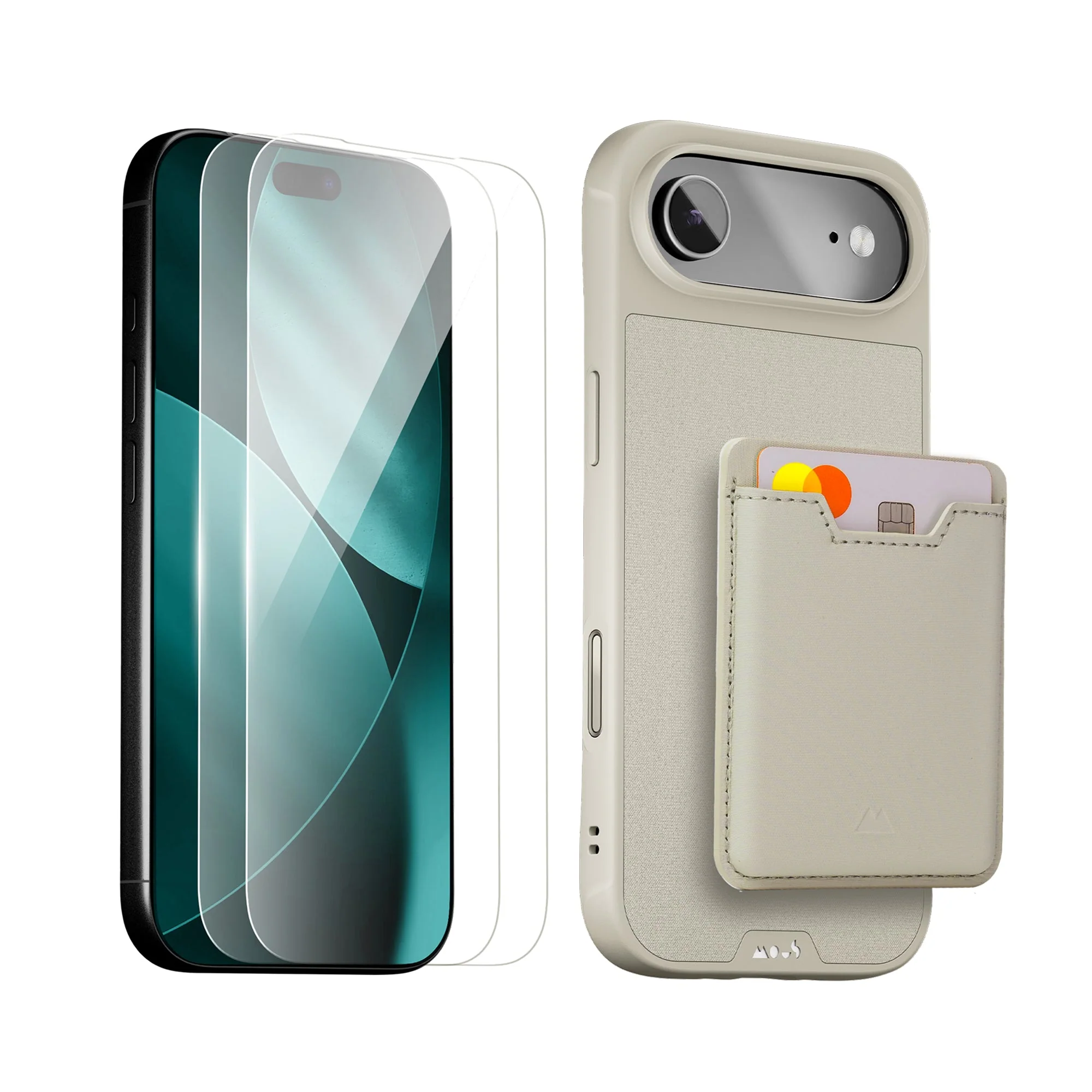 Stone Protective Case, Screen Protector and Card Wallet - Apple Starter Kit - Image 4