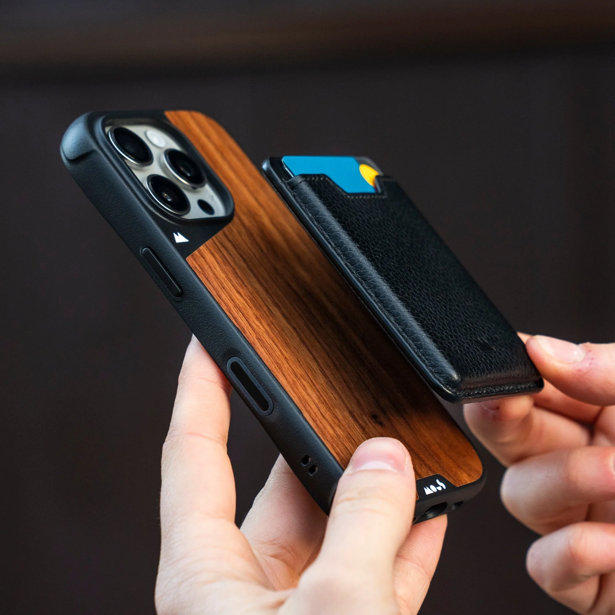 Walnut Protective Phone Case with Camera Control Button - Limitless - Image 4