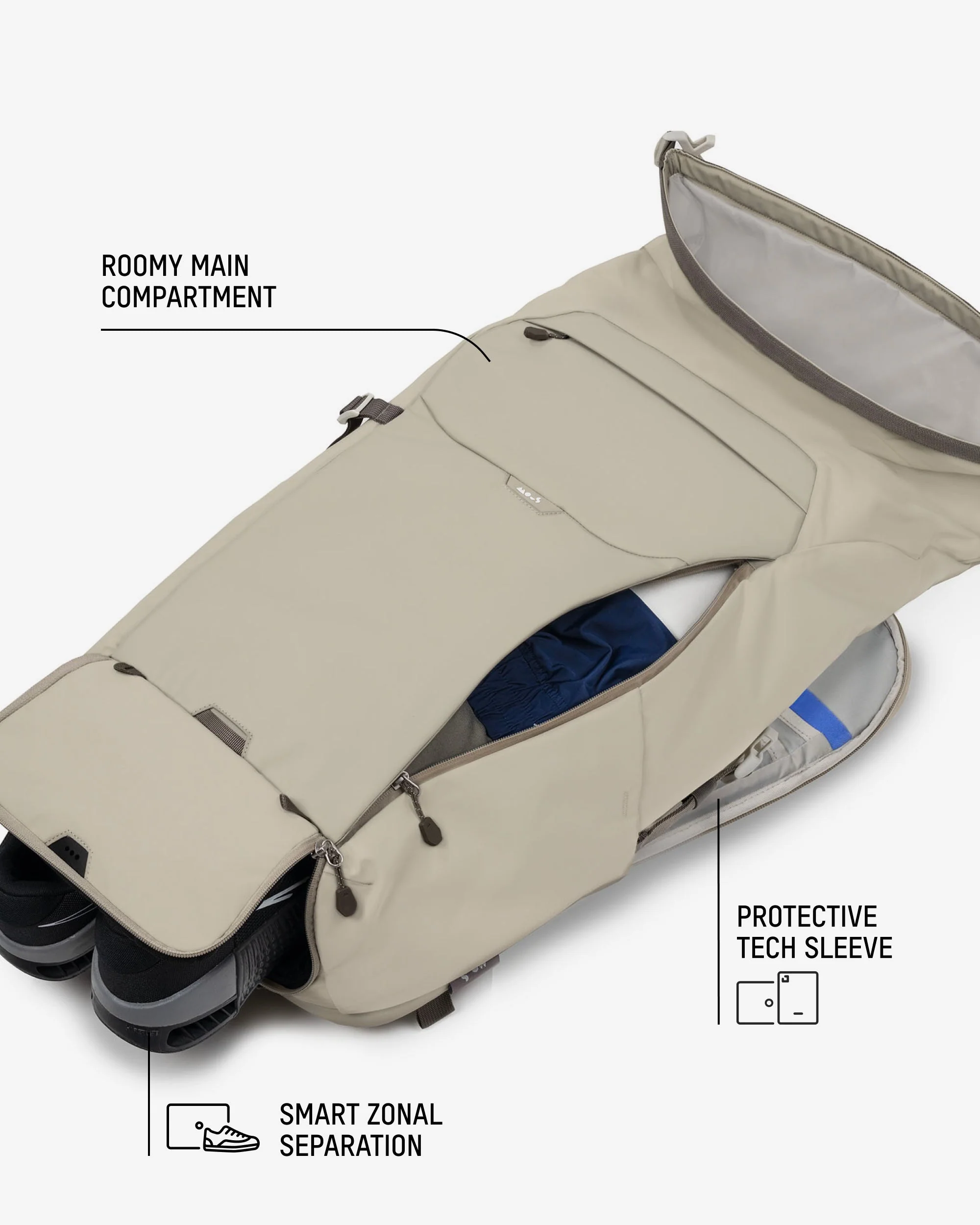 Stone Protective Roll Top - Optimal Backpack - Image 8